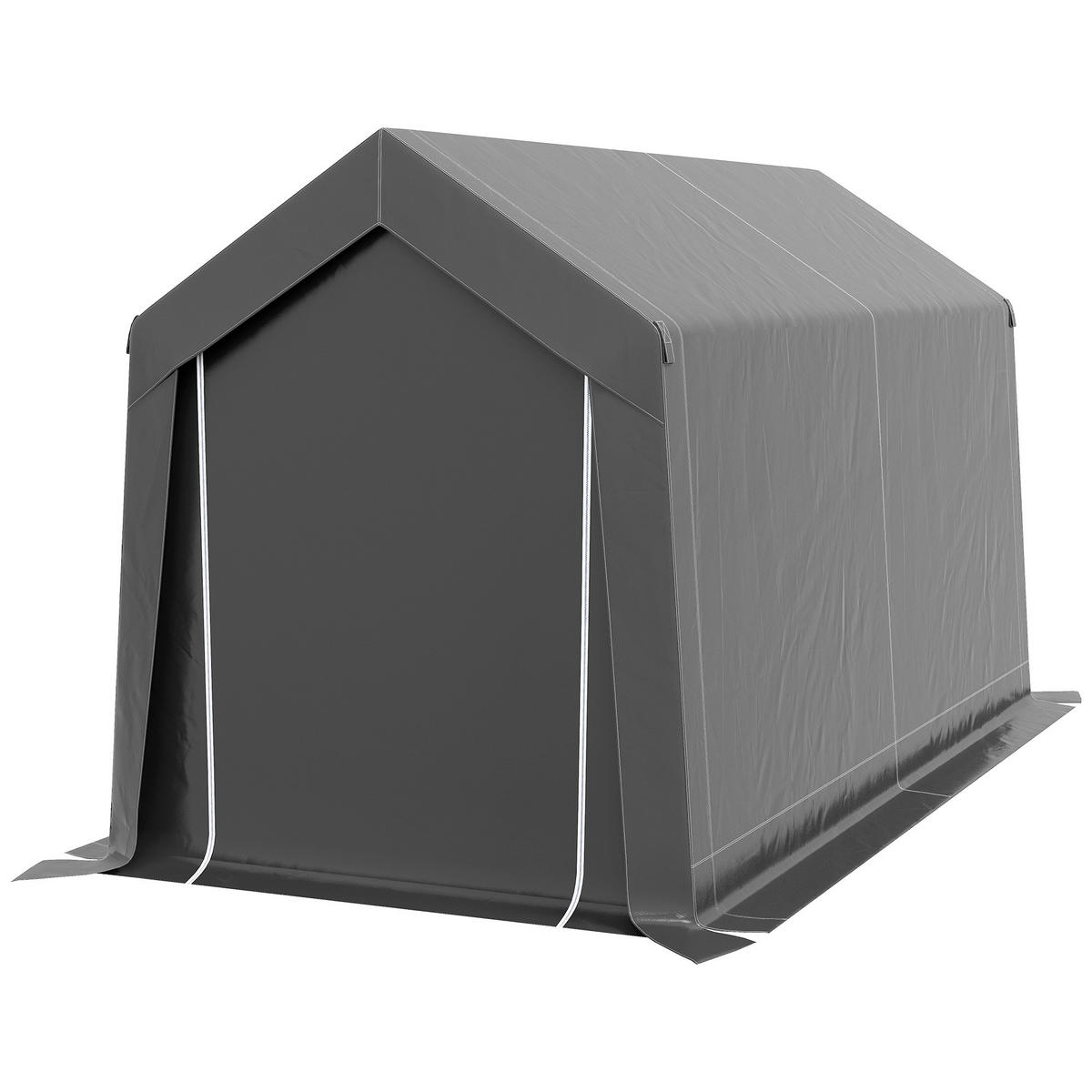 GARTENZELT DE-08170 wetterfest, UV-beständig, Dunkelgrau - Dunkelgrau, Metall (360/235/210cm) - ComfortXL