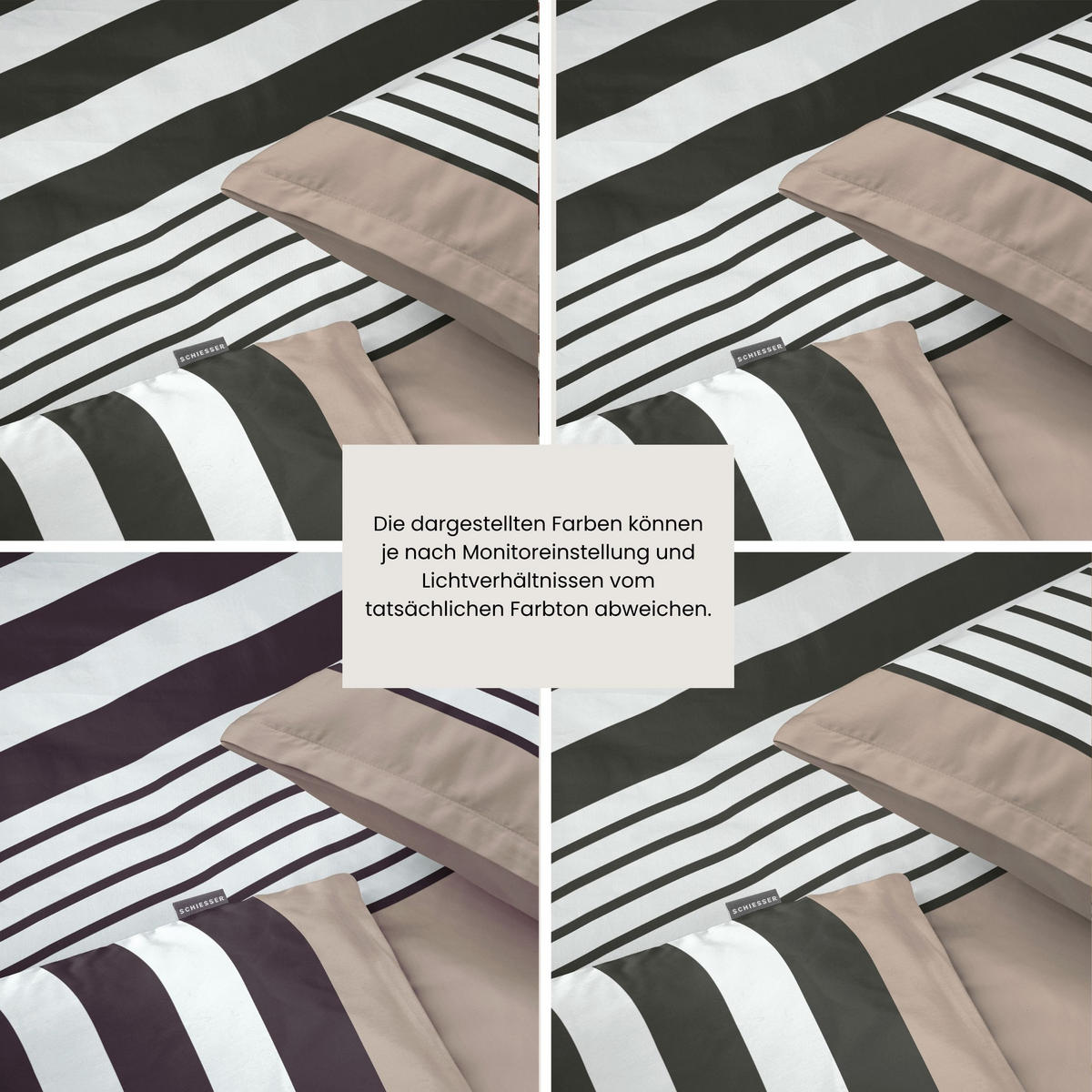BETTWÄSCHESET Leika - Renforcé - 2-teilig - 135x200 cm - Greige - Greige, Textil (135/200cm) - SCHIESSER