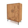 KOMMODE HOCH LEON Wildeiche - Wildeiche, Holz (97/125/45cm) - byoak