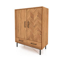 KOMMODE HOCH LEON Wildeiche - Wildeiche, Holz (97/125/45cm) - byoak