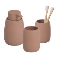 BADACCESSOIRES - Keramik, Mocca, 3-teiliges Set - Mokka, Keramik (8.8/13.7/8.8cm) - Zeller Present