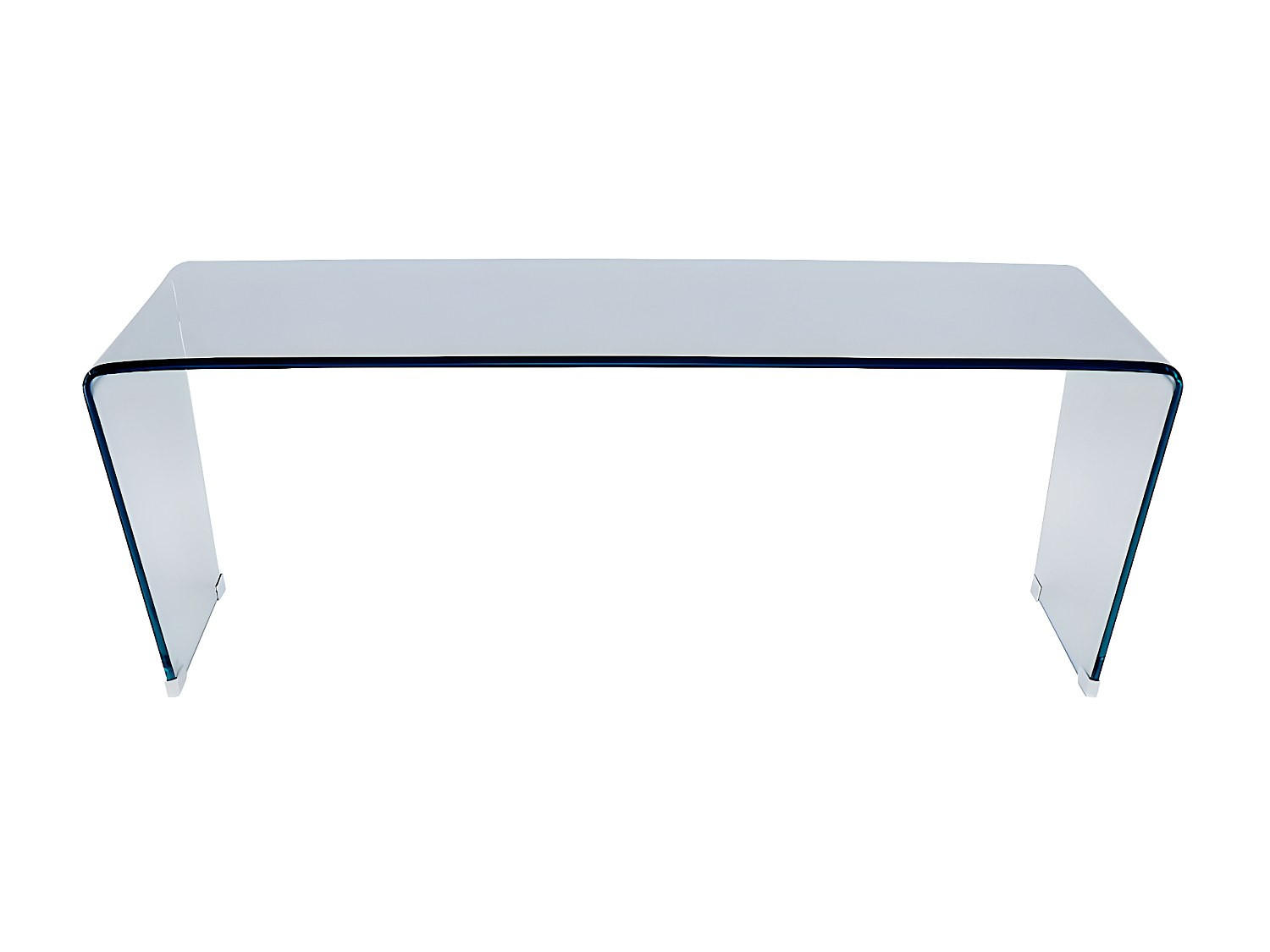 COUCHTTISCH nicht ausziehbar - 120 cmcm x 60 cmcm - Glas - Transparent - SUZANA - Transparent, Glas (60/120/40cm) - Vente-Unique
