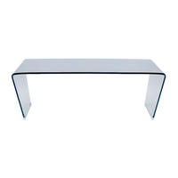 COUCHTISCH - 120 cm x 60 cm - Glas - Transparent - SUZANA - Transparent, Glas (60/120/40cm) - Vente-Unique
