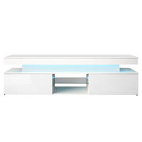 TV-LOWBOARD Glossa 2D 190 - Weiß, Holzwerkstoff/Kunststoff (190/54/39cm) - MIRJAN24