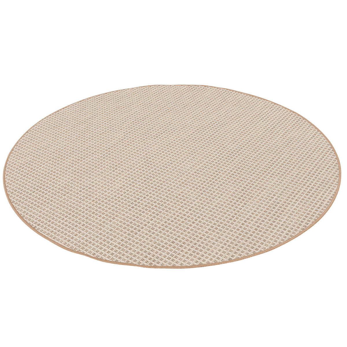 IN & OUTDOOR TEPPICH OSLO TREND RUND - Beige, Textil (133/133cm) - Snapstyle