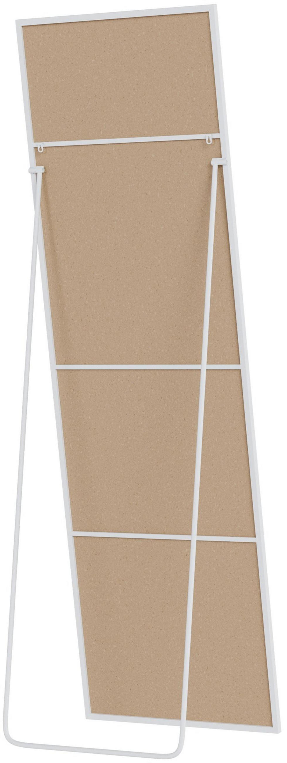 STANDSPIEGEL eckig 50/3/160 cm Glas Weiß Matt - Weiß, Glas (50/160/3cm) - CLP