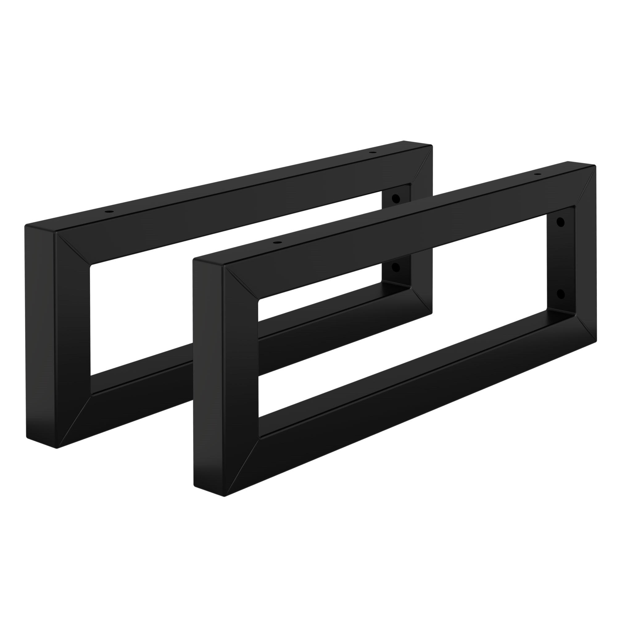 ML-DESIGN SADA 2 ks nástěnných konzol pro umyvadlo 450 x 150 mm, černá, ocel