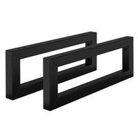 WANDKONSOLE - Schwarz, Metall (15/3/45cm) - ML-DESIGN