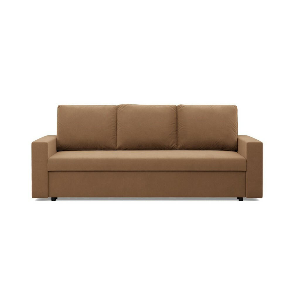 SOFA Neo mit gerader Armlehnen cappuccino - Cappuccino, Textil (220/85/92cm) - SIMKAM Furniture