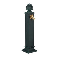 STANDBRUNNEN - Dunkelgrün, Metall (22/18.5/80cm) - Relaxdays