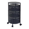 ROLLWAGEN Steigen - Schwarz, Metall (33/59.5/33cm) - [en.casa]