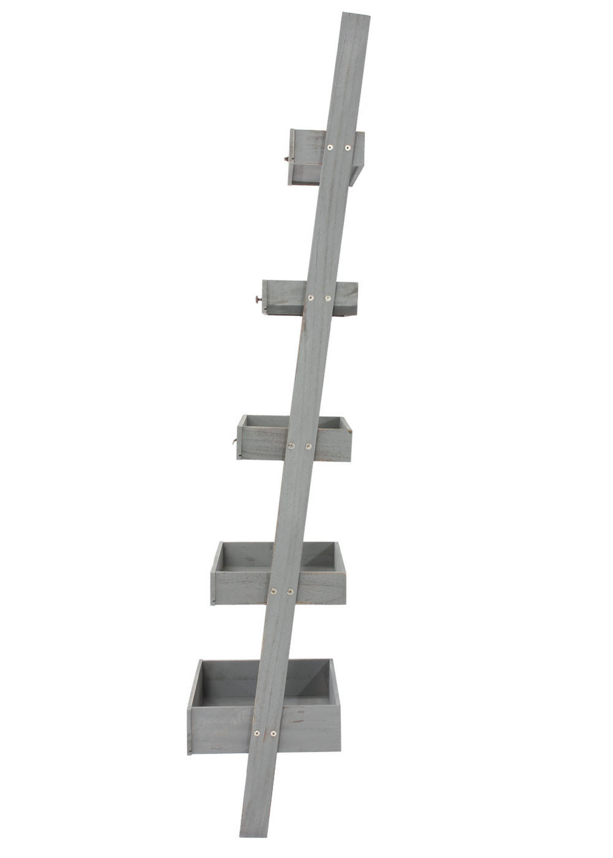 PFLANZREGAL BLUMENSTÄNDER Grau - Grau, Holz (43/169/32cm) - MCW