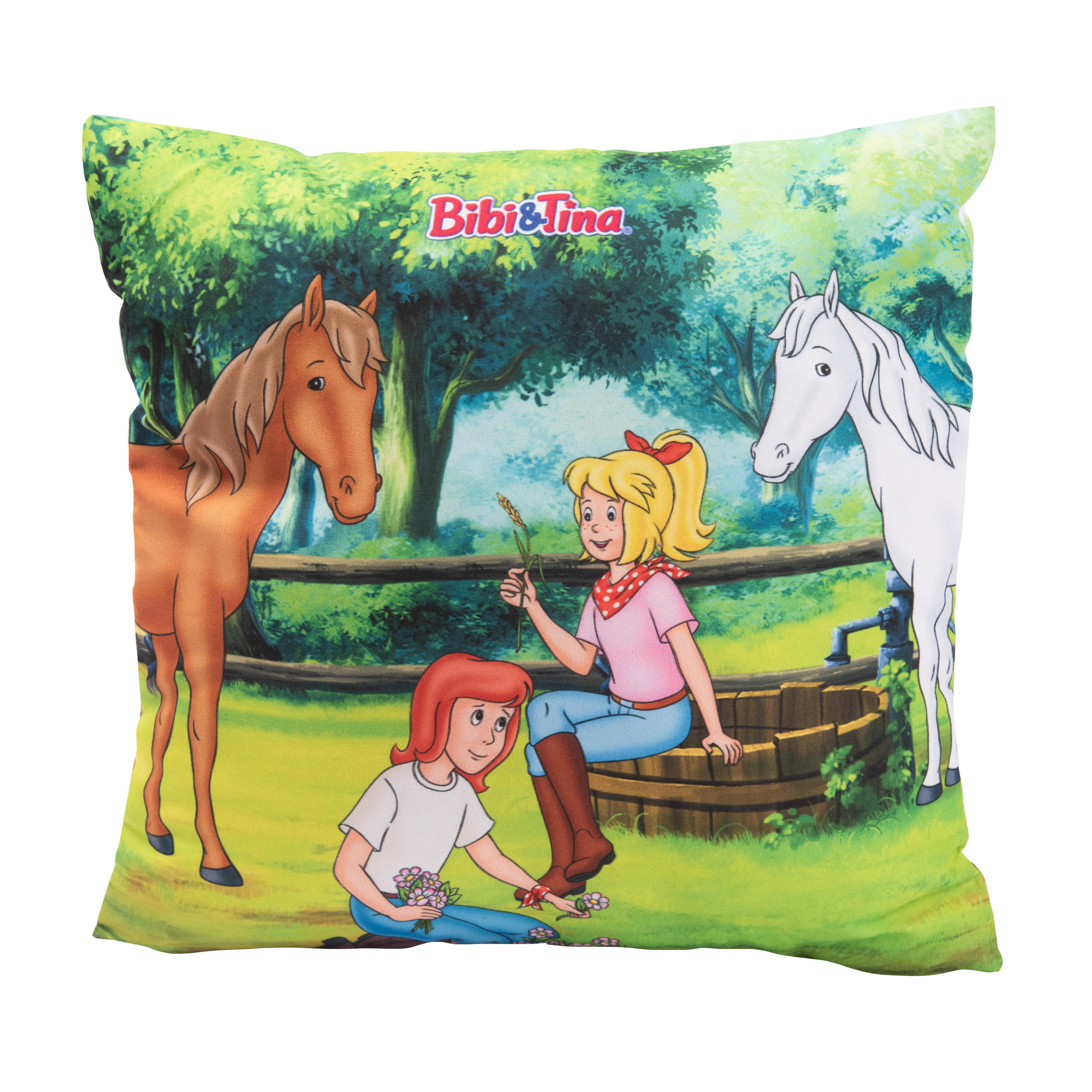 KINDERKISSEN Bibi & Tina Pferde 30 x 30 cm - Multicolor, Textil (30/30cm) - United Labels