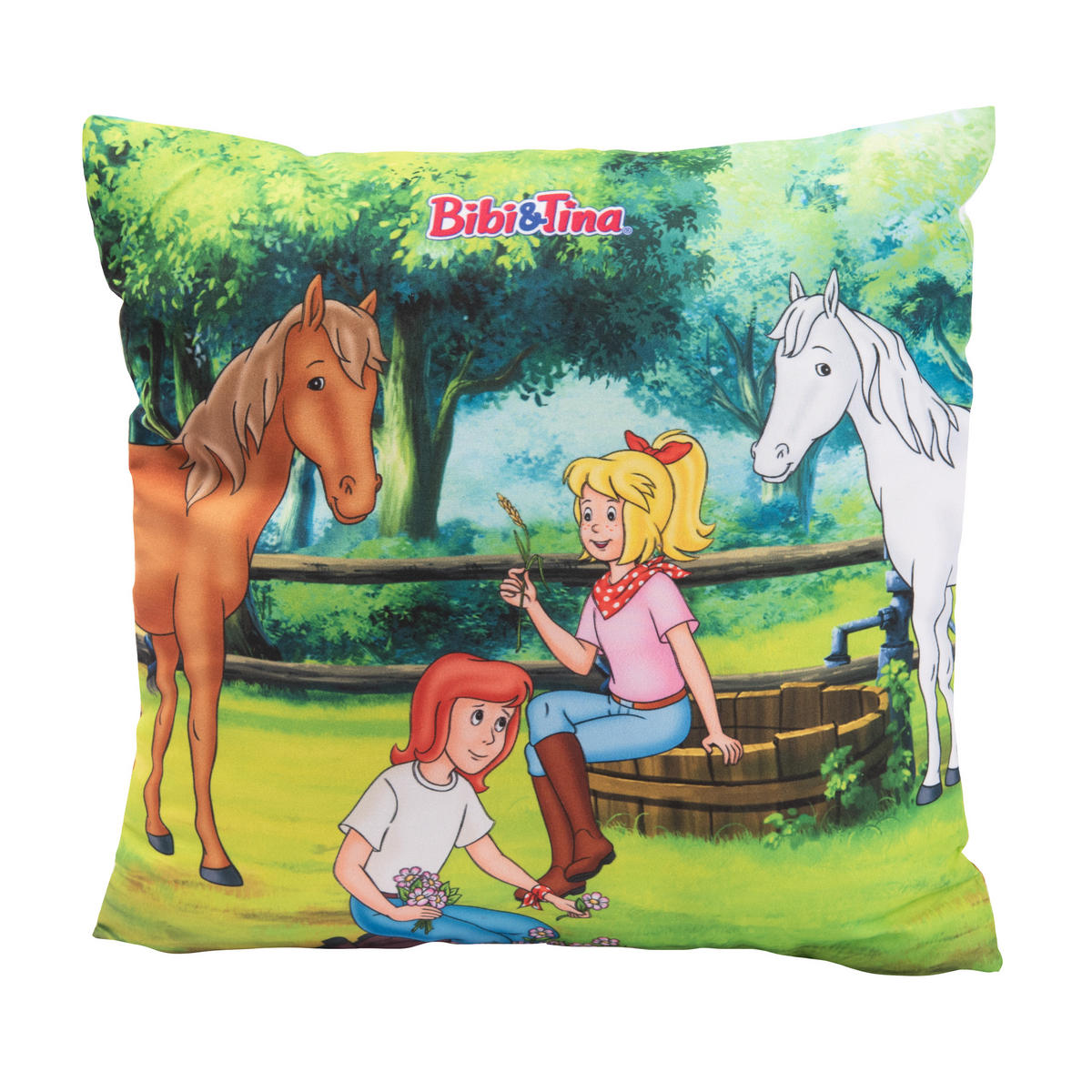 KINDERKISSEN Bibi & Tina Pferde 30 x 30 cm - Multicolor, Textil (30/30cm) - United Labels