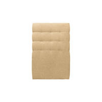 KOPFTEIL gepolstert - Gesteppt – gelber Stoff - 90 cm - Gelb/Beige, Holz (90/120/10cm) - Sommeil de Plomb