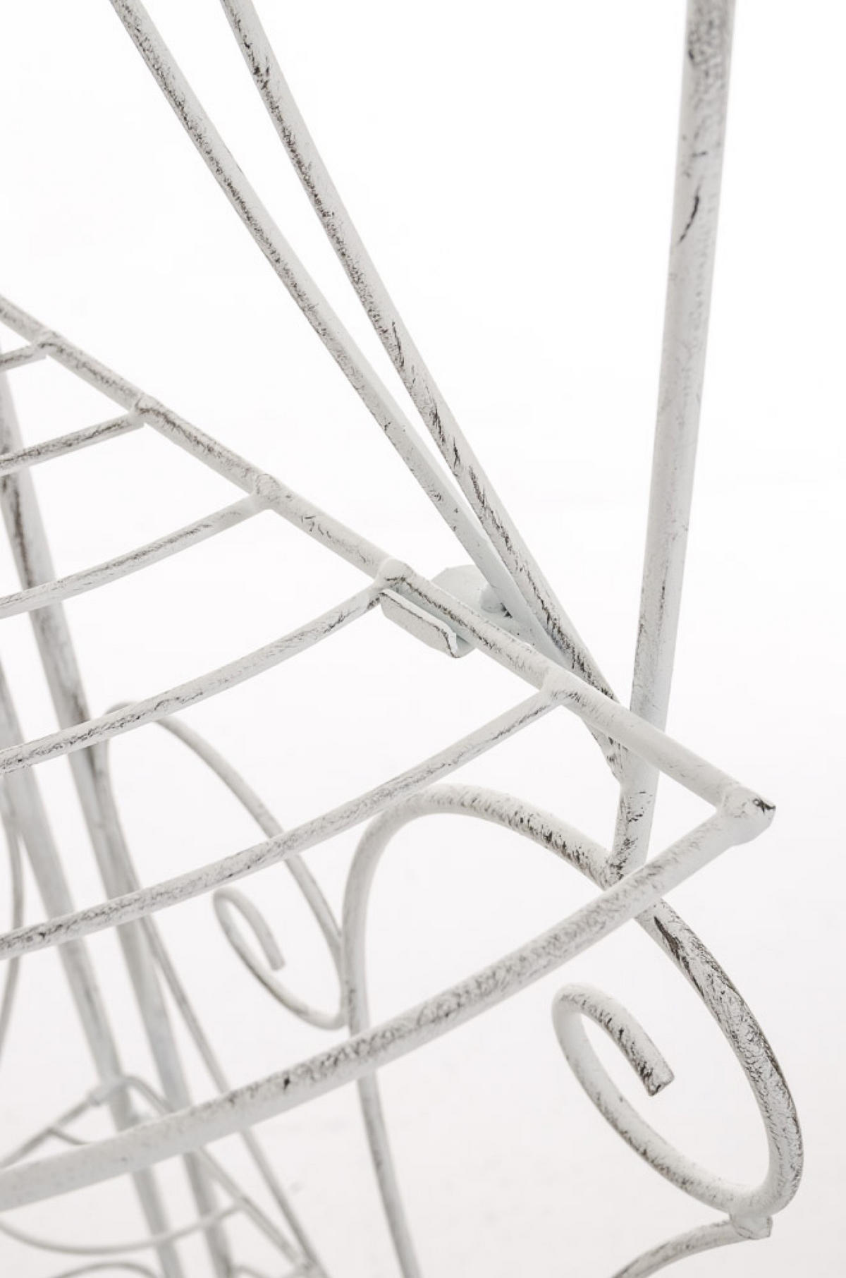 STANDREGAL Irmi antik weiß - Weiß, Metall (40/154/30cm) - TPFGarden