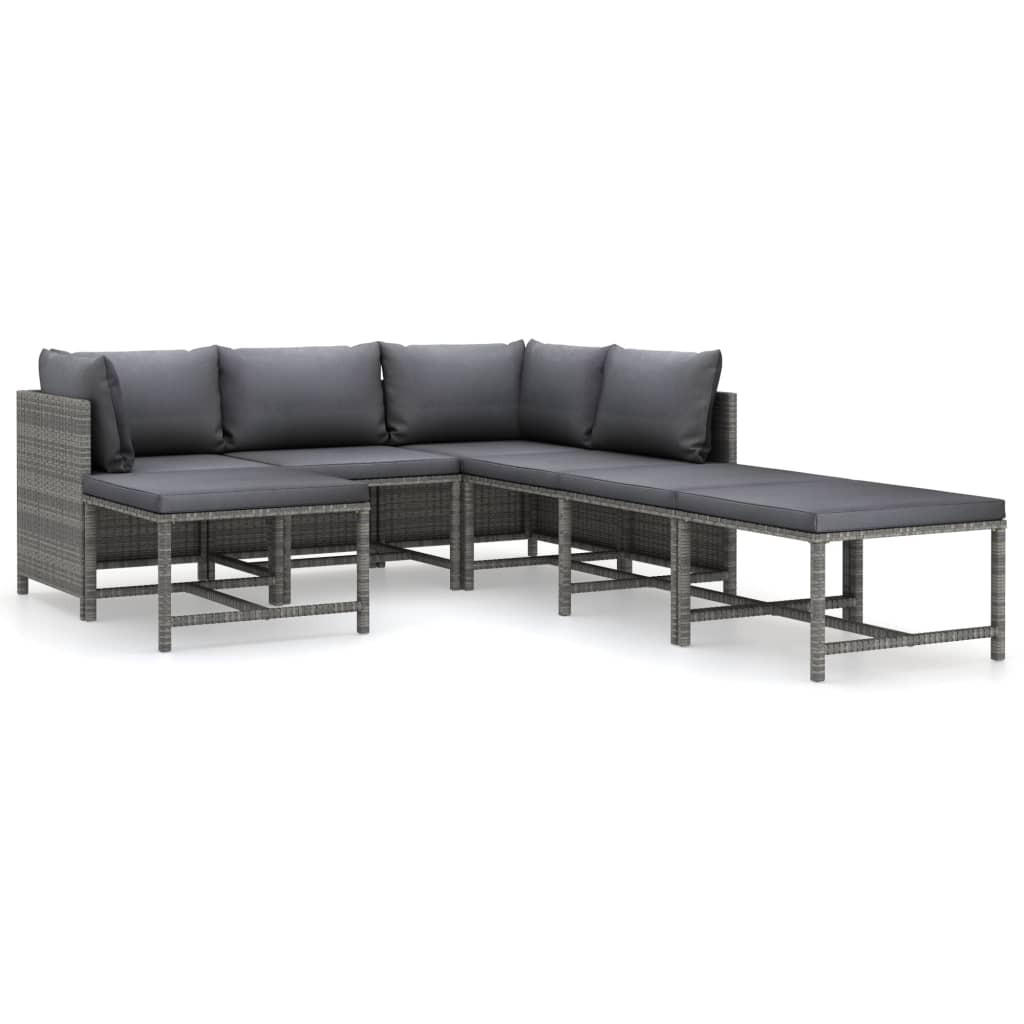 GARTENSET Reid 7-teilig - Grau, Metall - Nettlife