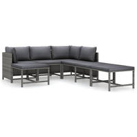 GARTENSET Reid 7-teilig - Grau, Metall - Nettlife