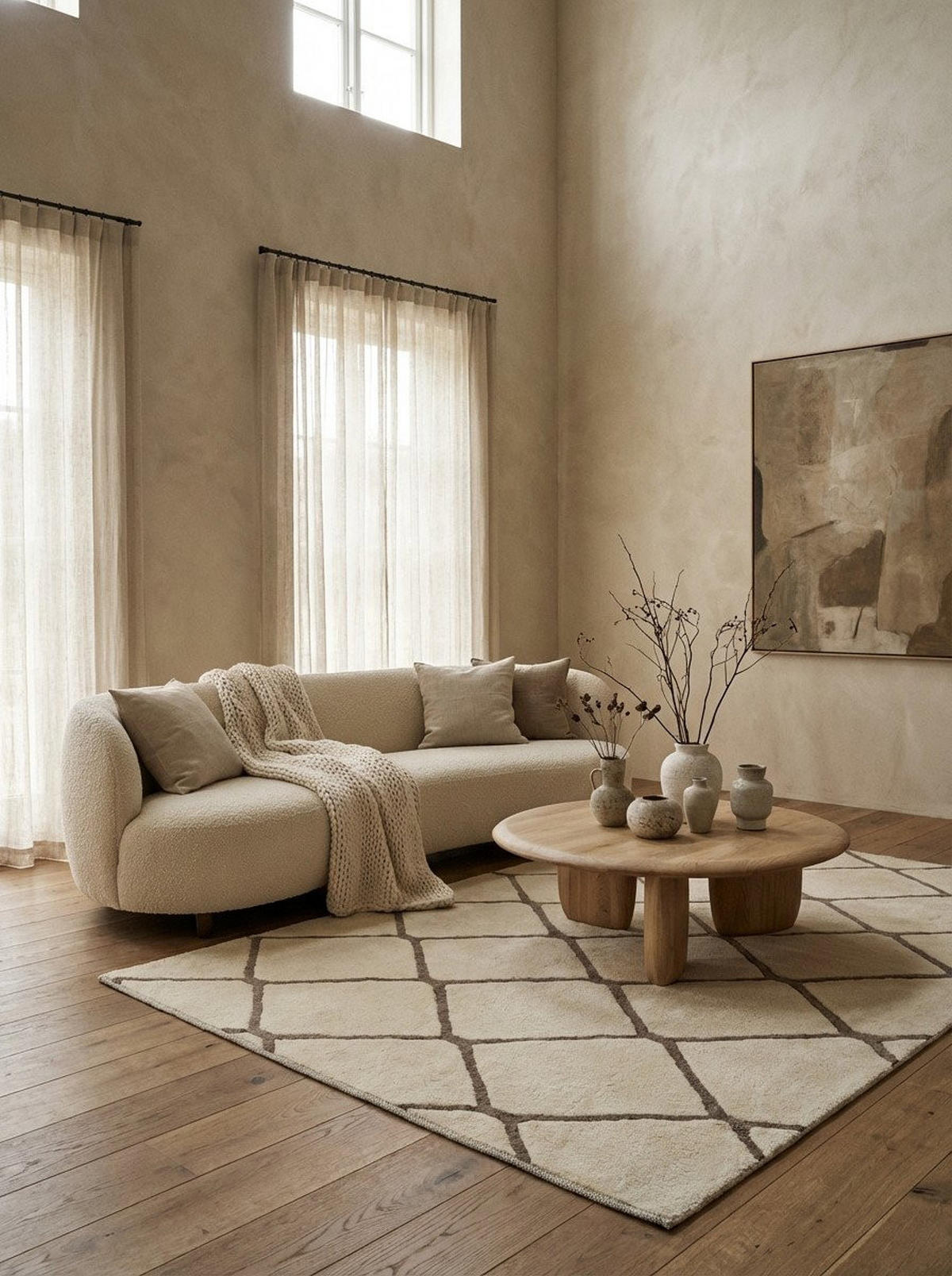 TEPPICH Gabbeh Beige 190/148 cm Schurwolle - Beige, Textil (148/190cm) - Looma