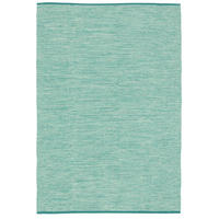 BAUMWOLLE NATUR KELIM TEPPICH EASY MELIERT - Türkis, Textil (200/290cm) - Pergamon