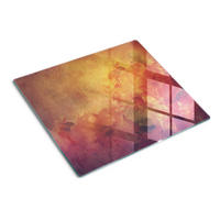 GLASPLATTE 60x52 cm Blumen - Braun, Glas (60/0.4/52cm) - TULUP