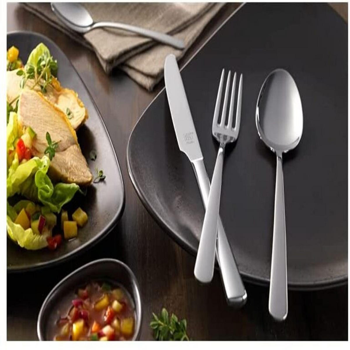 BESTECKSET Nova 42-Teilig Silber – Gabeln, Messer, Löffel, Teelöffel, Edelstahl, Geschirrset für 6 Personen - Silberfarben, Metall - Henckels by ZWILLING