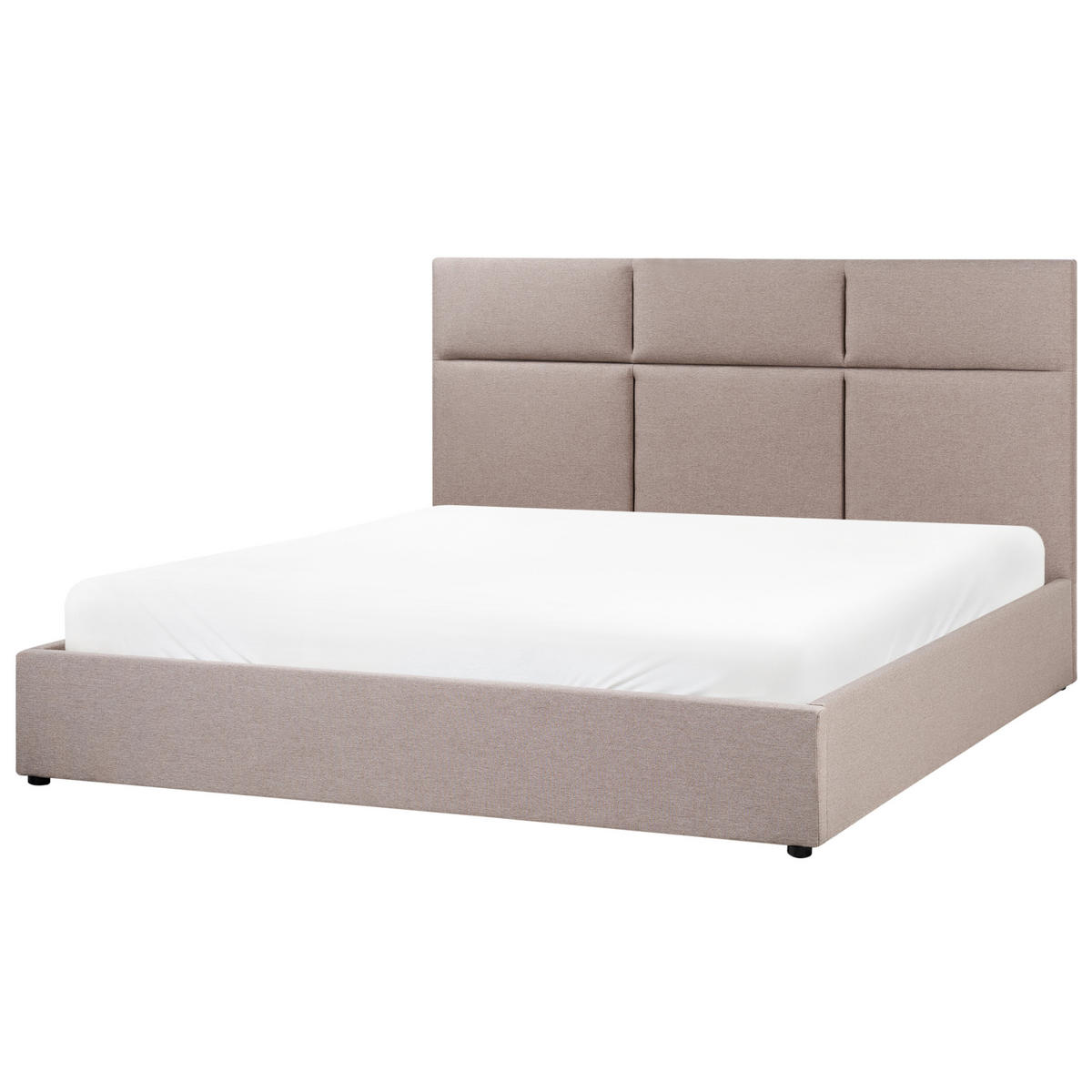 POLSTERBETT 180x200 cm Beige Lagord - Taupe, Textil (180/200cm) - Beliani