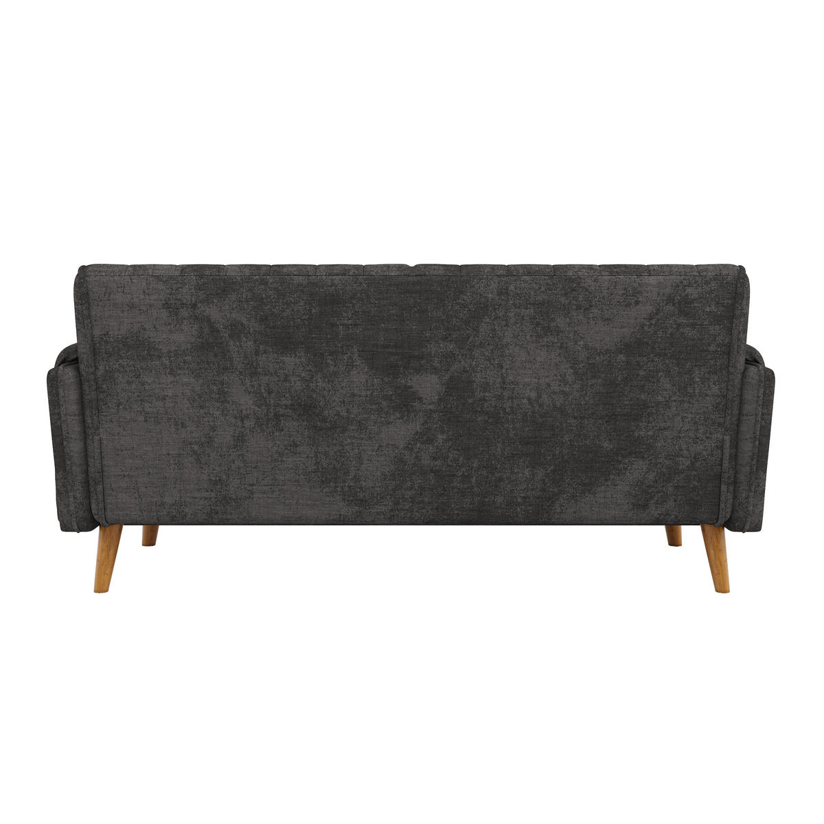 2-SITZER-SOFA Chenille mit Massivholzbeinen, DE-42464, Grau - Dunkelgrau, Holzwerkstoff (161.5/83.5/79cm) - ComfortXL