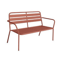 GARTENBANK - Metall - Terracotta - MIRMANDE von MYLIA - Braun, Metall (123/82/58cm) - Vente-Unique