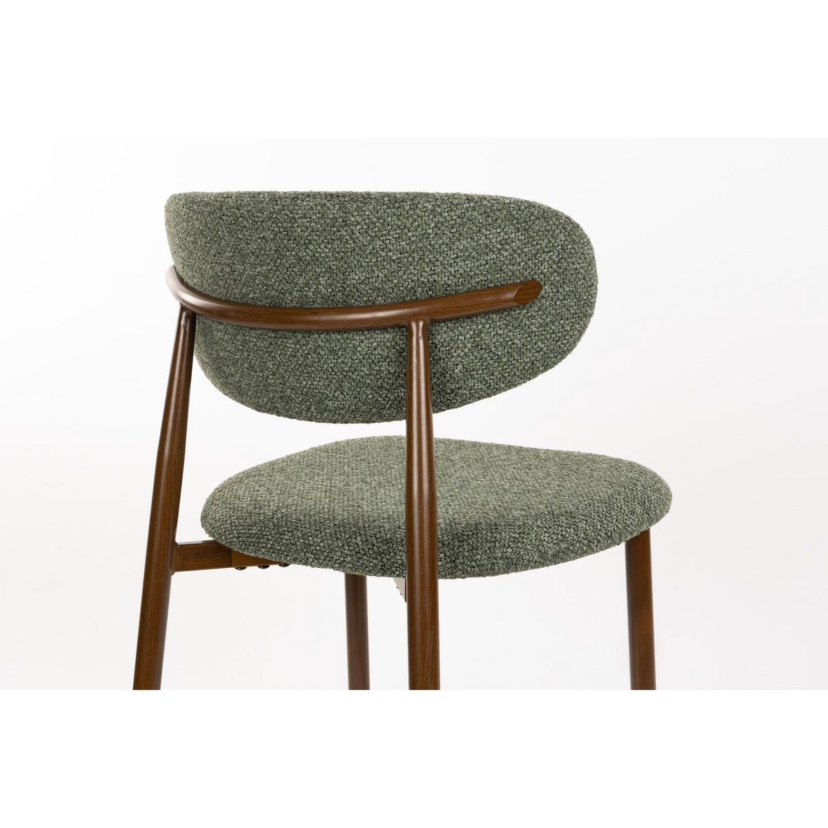 BARHOCKER Noor Rückenlehne 66 cm Grün - 2 er Set - Braun/Grün, Kunststoff (52/98/55cm) - Housecraft Living