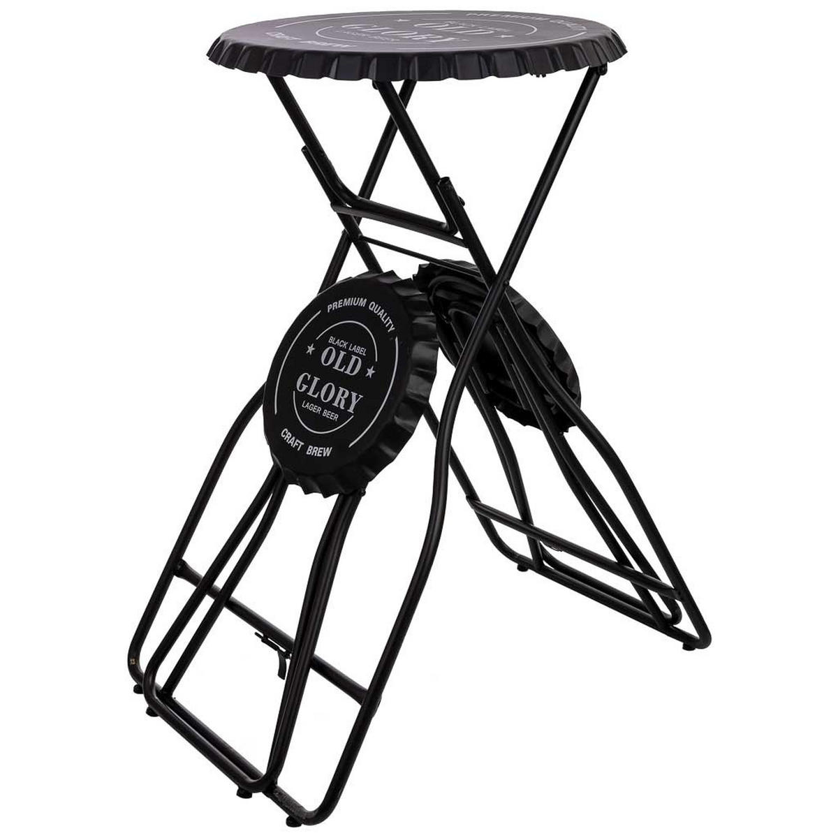 BALKONSET aus Metall, 148x60x102cm, 3-tlg. - Schwarz, Metall - Wanderlust