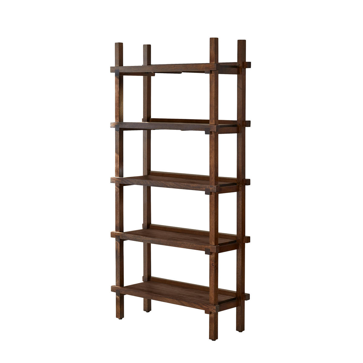 BÜCHERREGAL Arko Braun aus Mango - Braun, Holz (85/176/34cm) - Tikamoon
