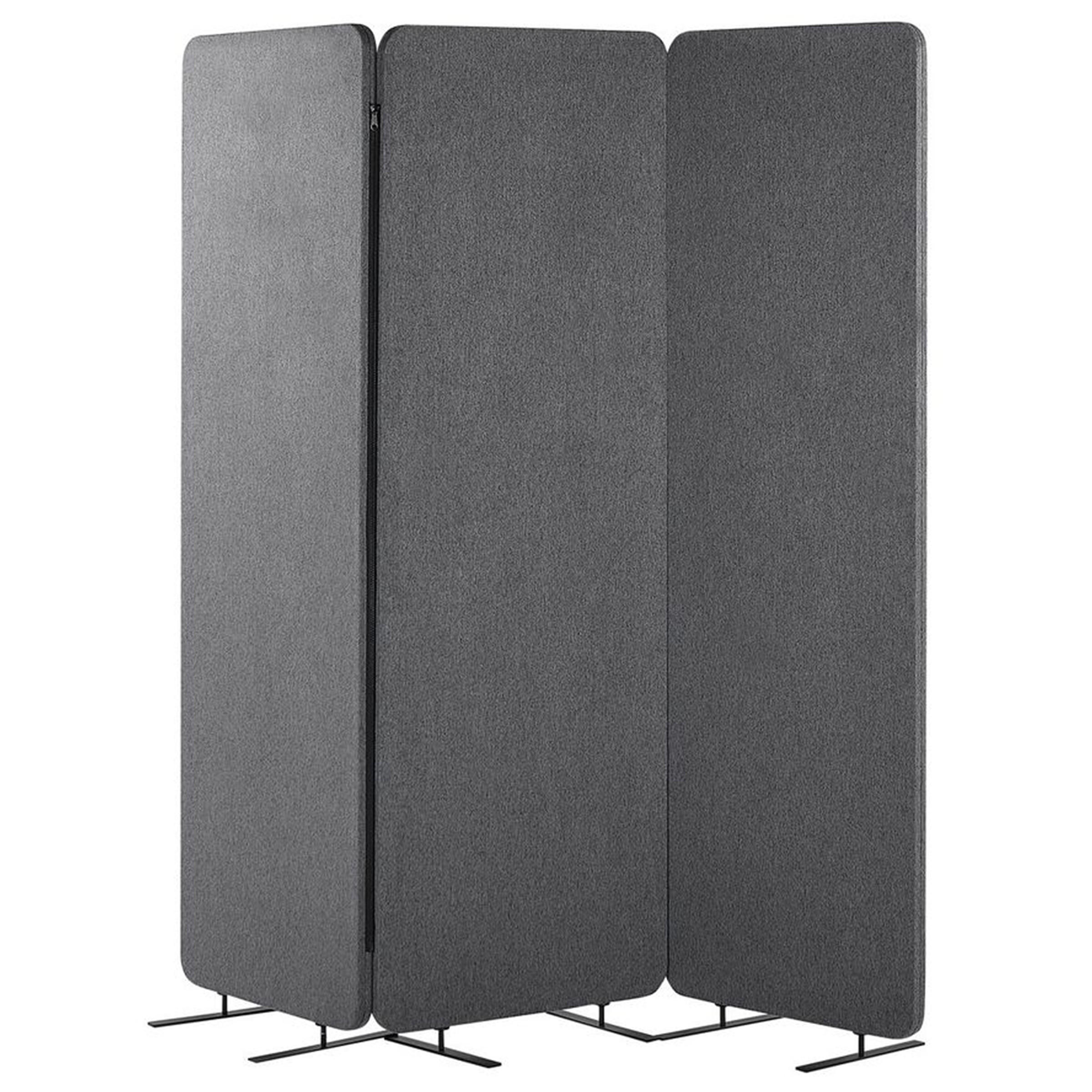 Beliani KANCELÁŘSKÝ DĚLICÍ PANEL 184/184 cm Šedý Standi