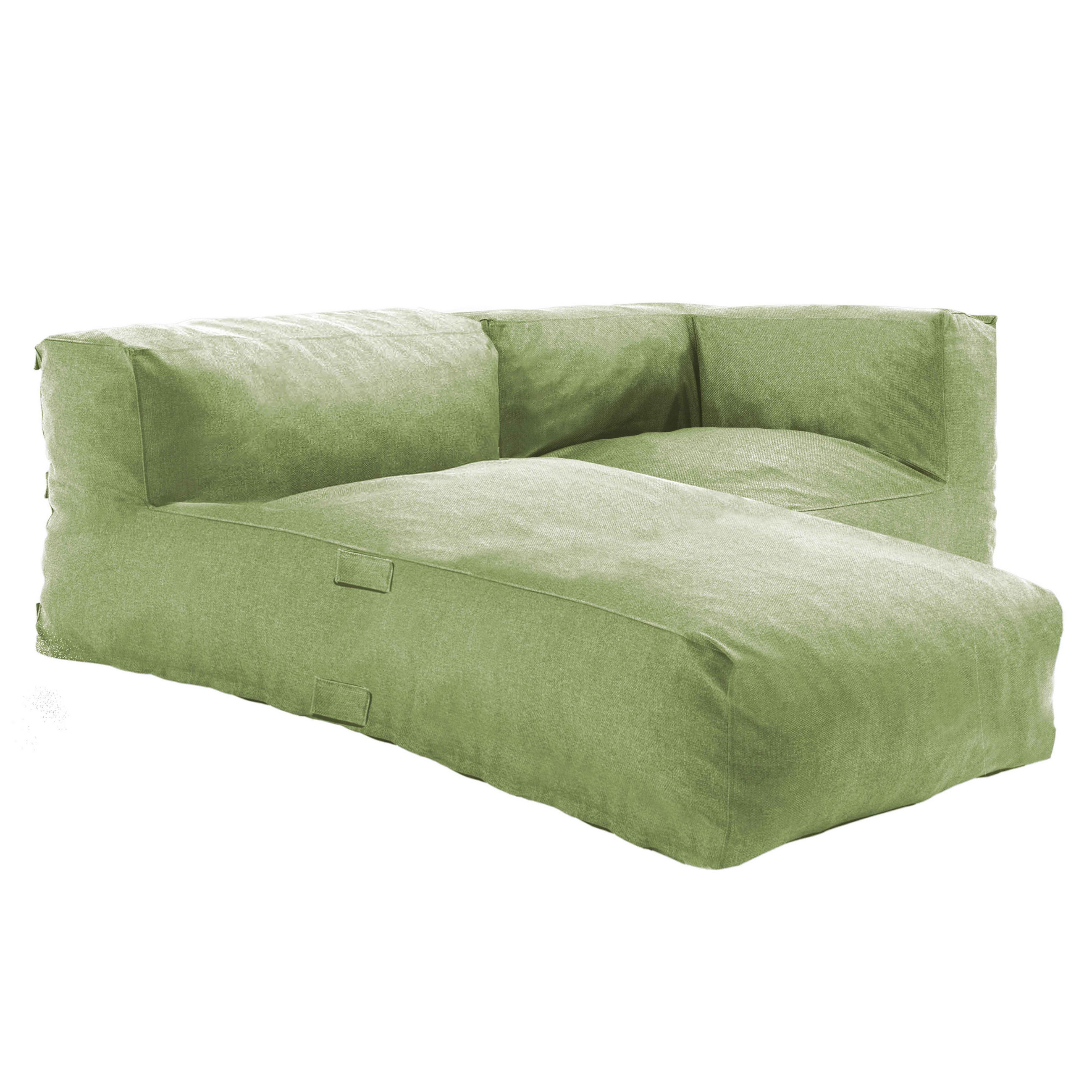 GARTENSOFA mit 2 Sitzplätzen, Kaktusgrün - Grün, Textil - Oviala