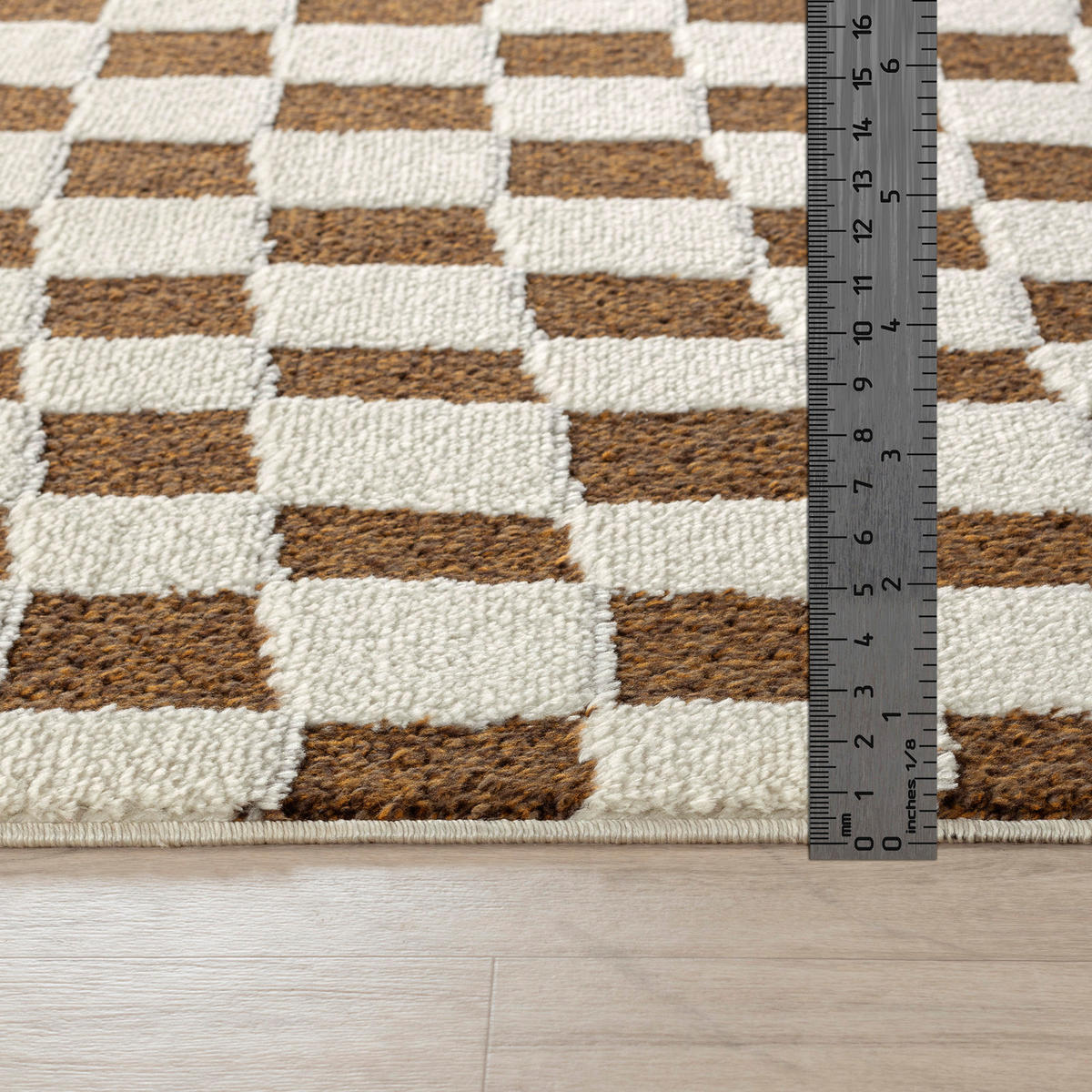 KURZFLORTEPPICH Irina 160/213 cm Terracotta - Terracotta, Textil (160/213cm) - LIVABLISS