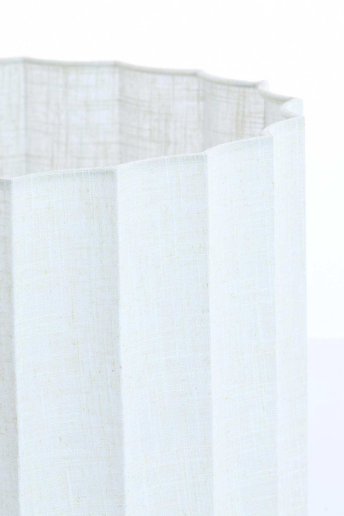 LAMPENSCHIRM Disli Weiß Ø40/25 cm - Weiß, Textil (40/40/25cm) - Light & Living