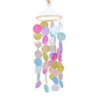 WINDSPIEL Traumfänger Muscheln Perlmutt Boho Deko Handgefertigt - Multicolor, Naturmaterialien (52/15/1cm)