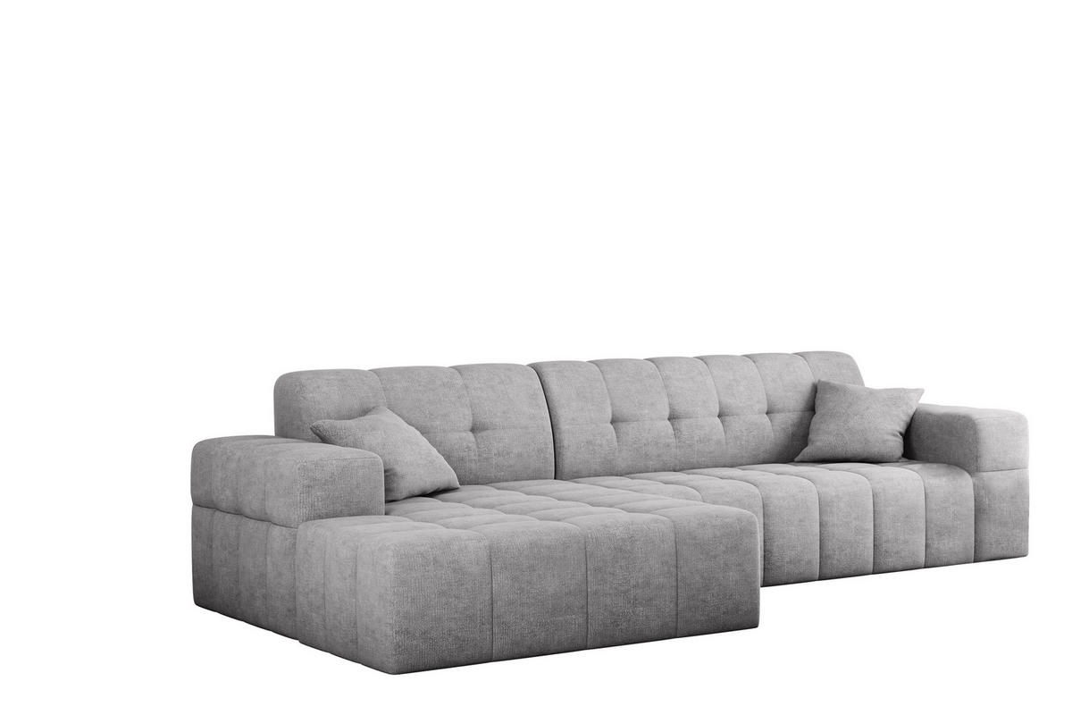 ECKSOFA NIMES Stoff Perfect Harmony Grau Links - Grau, Holz/Kunststoff (168/265cm) - Kaiser Möbel