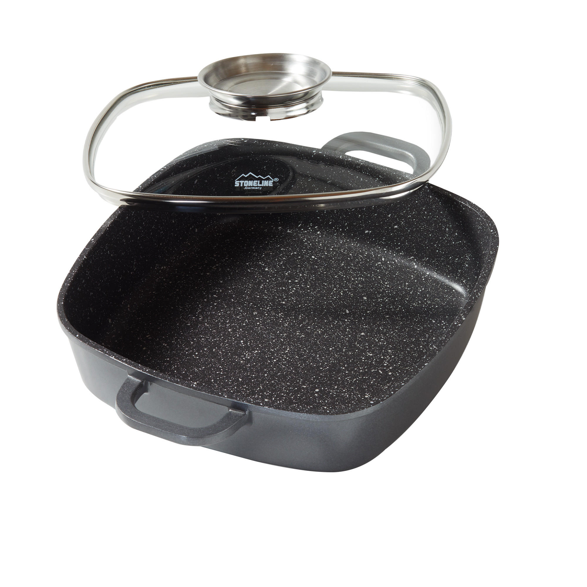ECKPFANNE - Grau, Metall (35.5/24/6.7cm) - Stoneline