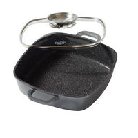 ECKPFANNE - Grau, Metall (35.5/24/6.7cm) - Stoneline