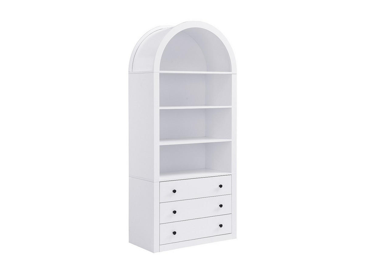 BÜCHERREGAL - 80 cm x 40 cm - Holz, Platte - Weiß MARALYN - Weiß, Holz (80/180/40cm) - Vente-Unique