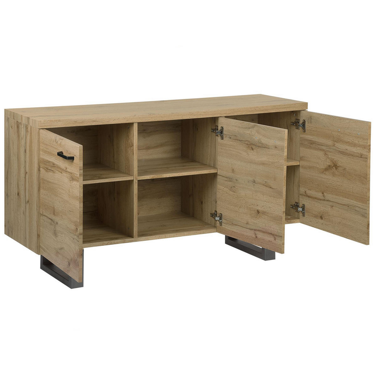 SKŘÍŇ Světle hnědá Timber - hnědá, kompozitní dřevo (140/79/42cm) - Beliani