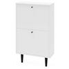 SCHUHSCHRANK Dotti 520 Weiß 55/21/92 cm Wandmontage - Weiß, Holzwerkstoff (55/92/21cm) - Matkam Möbel