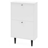 SCHUHSCHRANK Dotti 520 Weiß 55/21/92 cm Wandmontage - Weiß, Holzwerkstoff (55/92/21cm) - Matkam Möbel