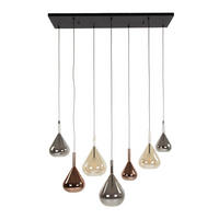HÄNGELEUCHTE Wings Schwarz 40/120/ 150 cm - Schwarz, Glas (40/120/150cm) - Hoyz Collection
