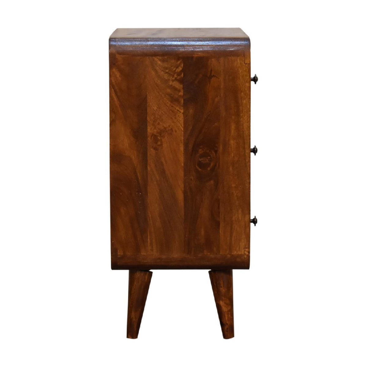 KOMMODE Mini - Beige/Messingfarben, Holz/Metall (55/65/30cm) - Artisan Furniture