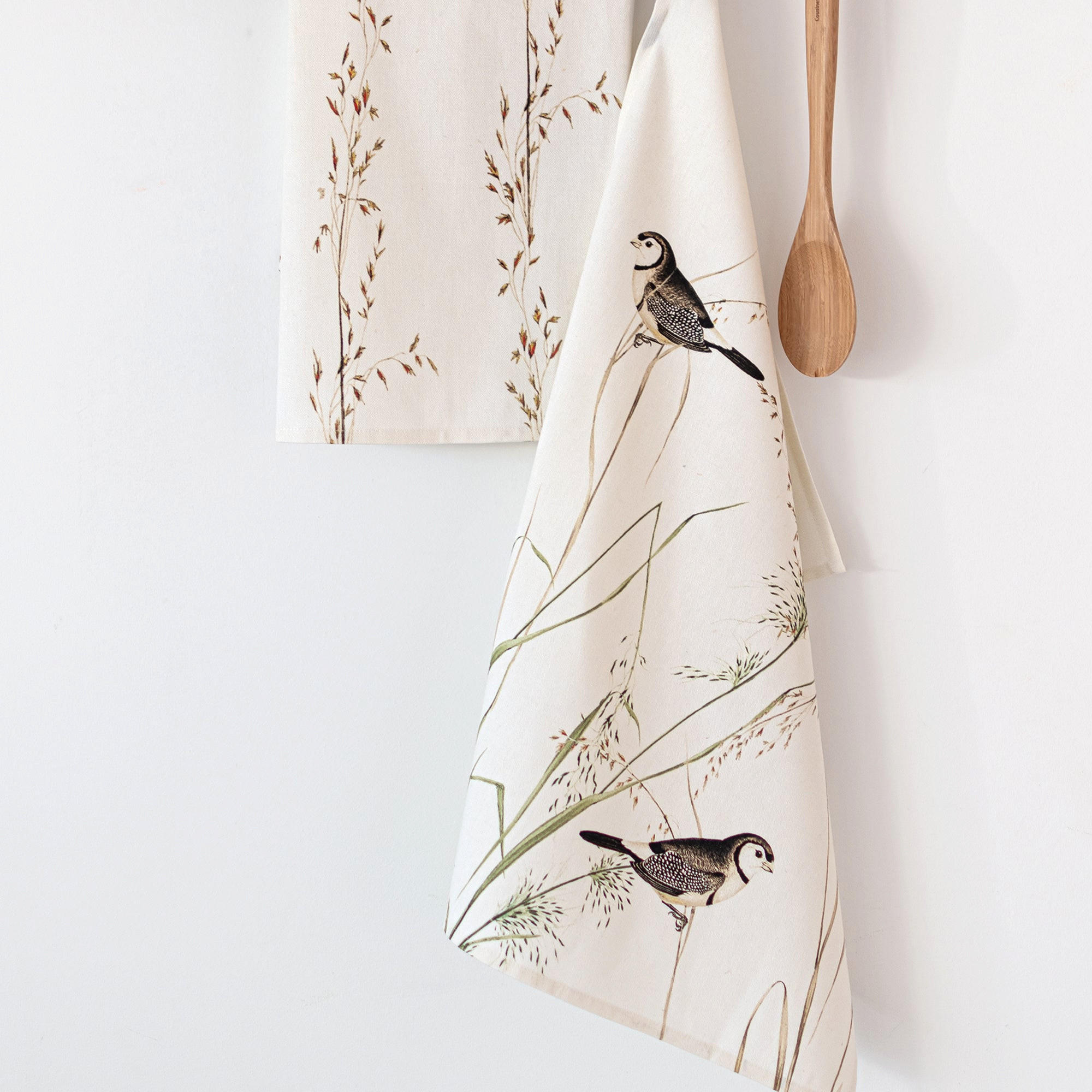 GESCHIRRTUCH (2 tlg) happy birds 70x50 cm mehrfarbig - Multicolor, Textil (70/50cm) - Happy Friday