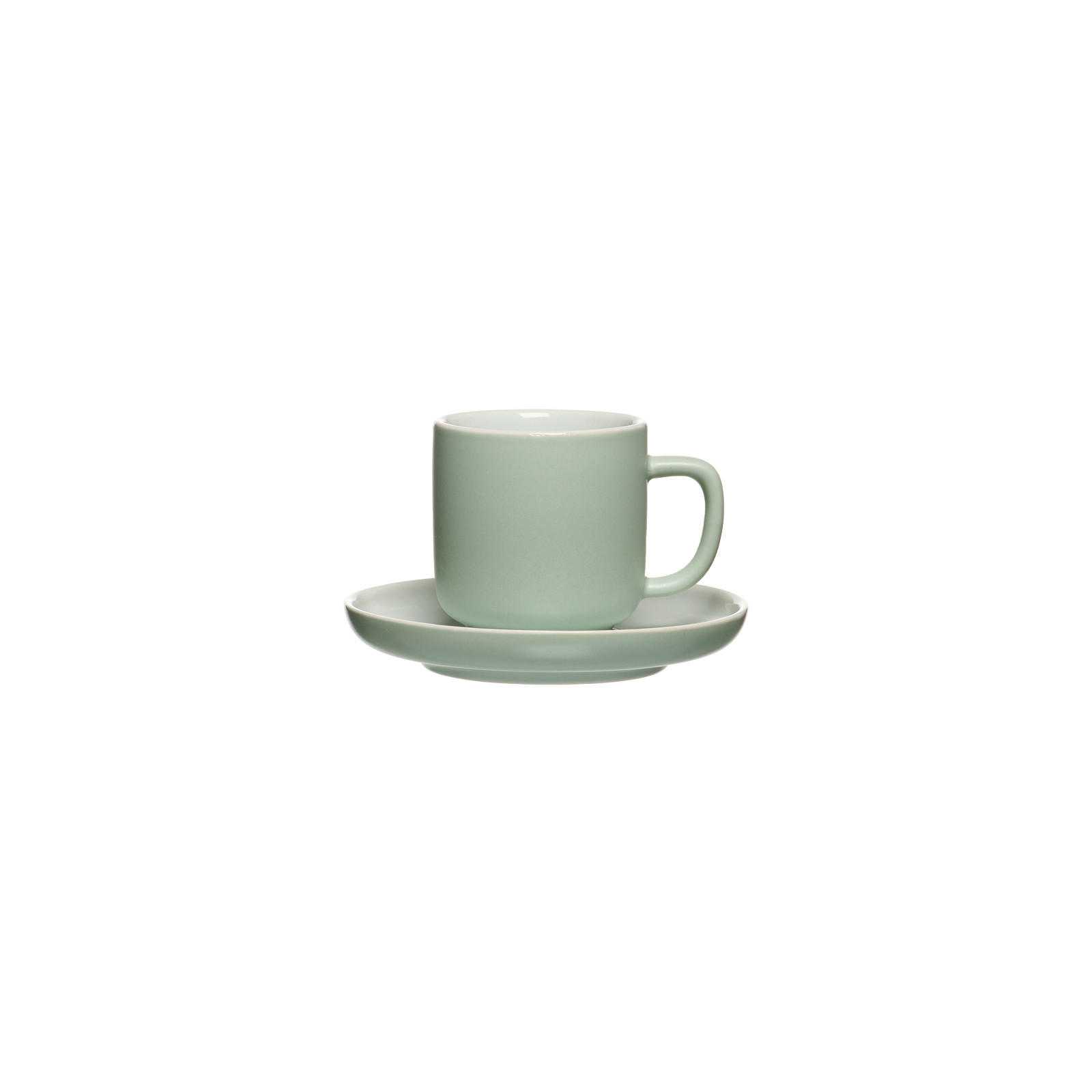 ESPRESSOTASSE MIT UNTERTASSE Jasper Mint 100 ml - Mintgrün, Keramik (10.5/7.5/10.5cm) - Ritzenhoff Breker