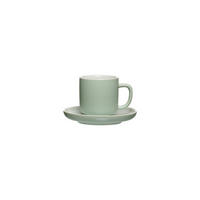 ESPRESSOTASSE MIT UNTERTASSE Jasper Mint 100 ml - Mintgrün, Keramik (10.5/7.5/10.5cm) - Ritzenhoff Breker