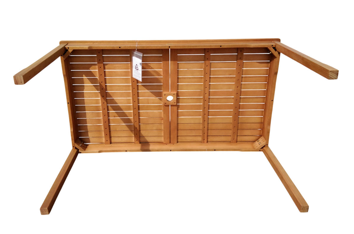 GARTENTISCH New Jersey 150 x 85 cm - Braun, Holz (150/85/75cm) - Sedex